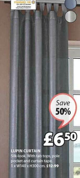 JYSK Lupin Curtain offer