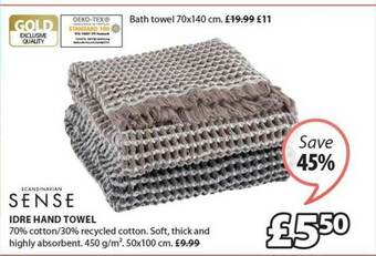 JYSK Idre Hand Towel offer