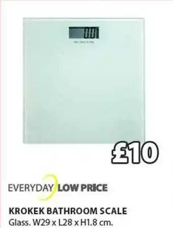 JYSK Krokek Bathroom Scale offer