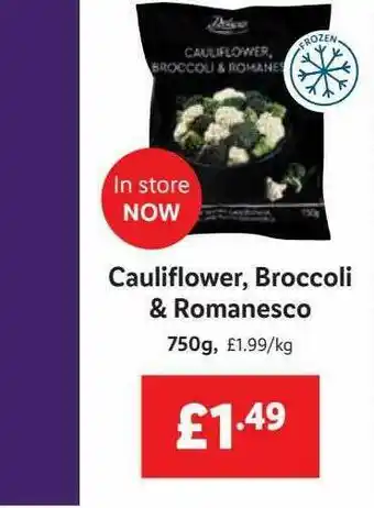 Lidl Cauliflower Broccoli & Romanesco offer