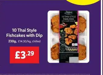 Lidl 10 Thai Style Fishcakes With Dip offer