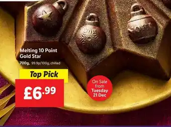 Lidl Melting 10 Point Gold Star offer