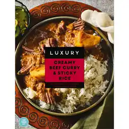 Iceland Iceland Luxury Creamy Beef Curry & Sticky Rice 400g offer
