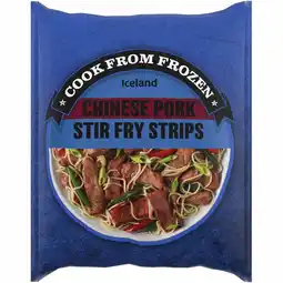 Iceland Iceland Chinese Pork Stir Fry Strips 500g offer