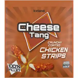 Iceland Iceland Cheese Tang Crunchy Coated Chicken Strips 500g offer