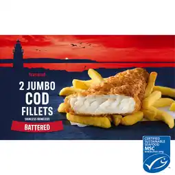 Iceland Iceland 2 Jumbo Battered Cod Fillets 410g offer