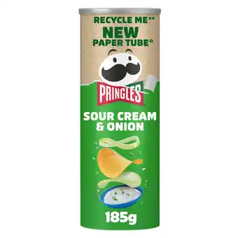 Iceland Pringles Sour Cream & Onion Sharing Crisps 185g offer