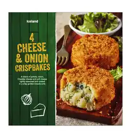 Iceland Iceland 4 Cheese and Onion Crispbakes 454g offer