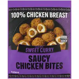 Iceland Iceland Sweet Curry Saucy Chicken Bites 504g offer