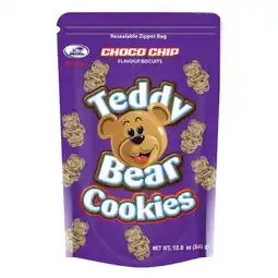 Iceland KGN Teddy Bear Cookies Choco Chip Flavour Biscuits 340g offer