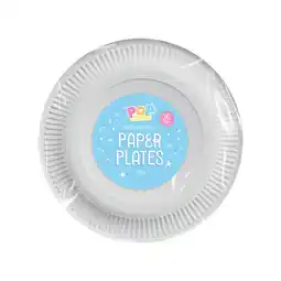 Iceland Disposable White Paper Plates 18cm 36pk offer