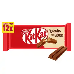 Iceland KitKat 2 Finger Milk Chocolate Biscuit Bar 12 Pack Multipack 248.8g offer