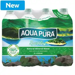 Morrisons Aqua Pura Sparkling Water 8 x 500ml offer
