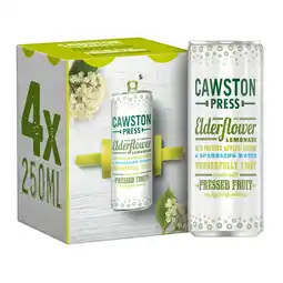 Morrisons Cawston Press Elderflower Lemonade 4 x 250ml offer