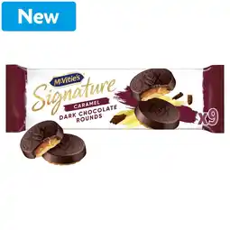 Morrisons Mcvitie's Signature Caramel Dark Chocolate Rounds 109g offer