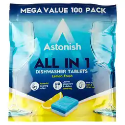 Morrisons Astonish All in 1 Dishwasher Tablets Lemon Fresh offer