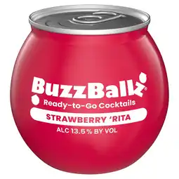 Iceland BuzzBallz Strawberry 'Rita Cocktails 200ml offer