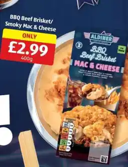 Aldi BBQ Beef Brisket/Smoky Mac & Cheese offer