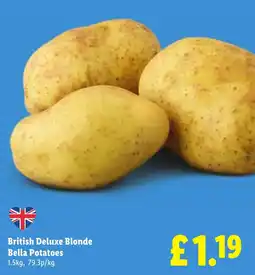 Lidl British Deluxe Blonde Bella Potatoes offer