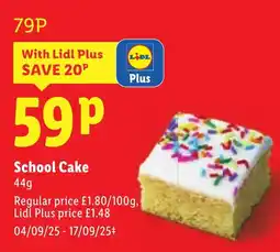 Lidl School Cake offer