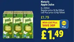 Lidl Naturis Apple Juice offer