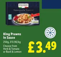 Lidl ITALIAMO King Prawns in Sauce offer