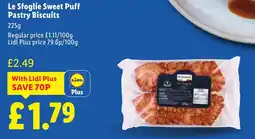 Lidl ITALIAMO Le Sfoglie Sweet Puff Pastry Biscuits offer