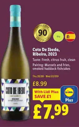 Lidl Coto De Ibedo, Ribeiro, 2023 offer