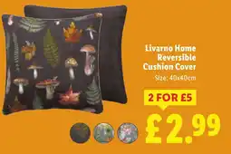 Lidl Livarno Home Reversible Cushion Cover offer