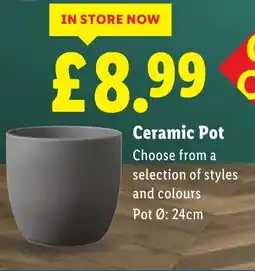 Lidl Ceramic Pot offer