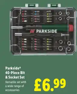 Lidl Parkside 40-Piece Bit & Socket Set offer