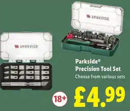 Lidl Parkside Precision Tool Set offer