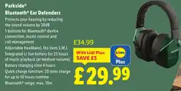 Lidl Parkside Bluetooth® Ear Defenders offer