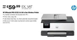 Costco HP OfficeJet PRO 8122E A4 All in One Wireless Printer offer
