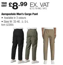 Costco Aeropostale Men's Cargo Pant offer