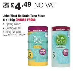 Costco John West No Drain Tuna Steak offer