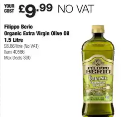 Costco Filippo Berio Organic Extra Virgin Olive Oil offer