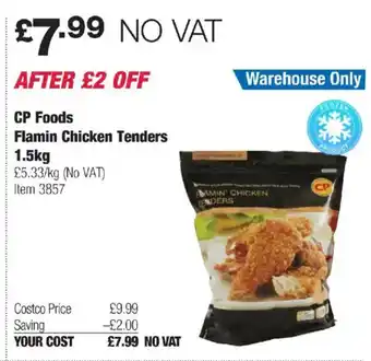 Costco CP Foods Flamin Chicken Tenders offer