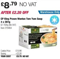 Costco CP King Prawn Wonton Tom Yum Soup offer