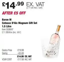 Costco Baron M Coteaux D'Aix Magnum Gift Set offer