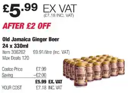 Costco Old Jamaica Ginger Beer offer