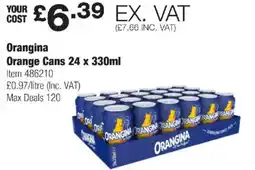 Costco Orangina Orange Cans offer