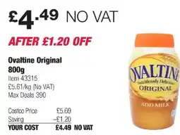 Costco Ovaltine Original offer