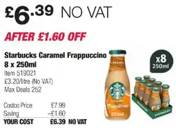 Costco Starbucks Caramel Frappuccino offer