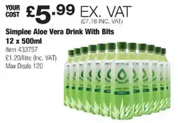 Costco Simplee Aloe Vera Drink With Bits offer