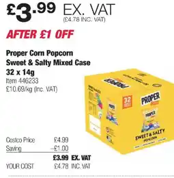 Costco Proper Corn Popcorn Sweet & Salty Mixed Case offer