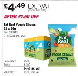 Costco Eat Real Veggie Straws offer