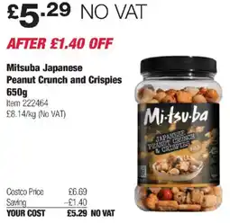 Costco Mitsuba Japanese Peanut Crunch and Crispies offer