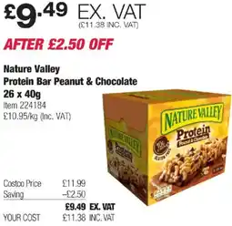 Costco Nature Valley Protein Bar Peanut & Chocolate offer