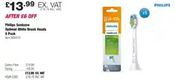 Costco Philips Sonicare Optimal White Brush Heads offer